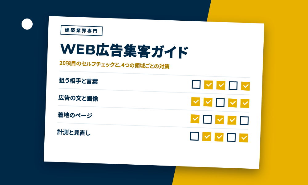WEB広告集客ガイドの表紙と中のページ